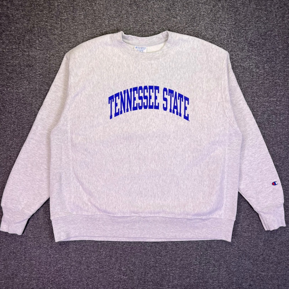 Champion Sweatshirt Mens XL Oatmeal Tennessee State Reverse Weave Casual Heavy
